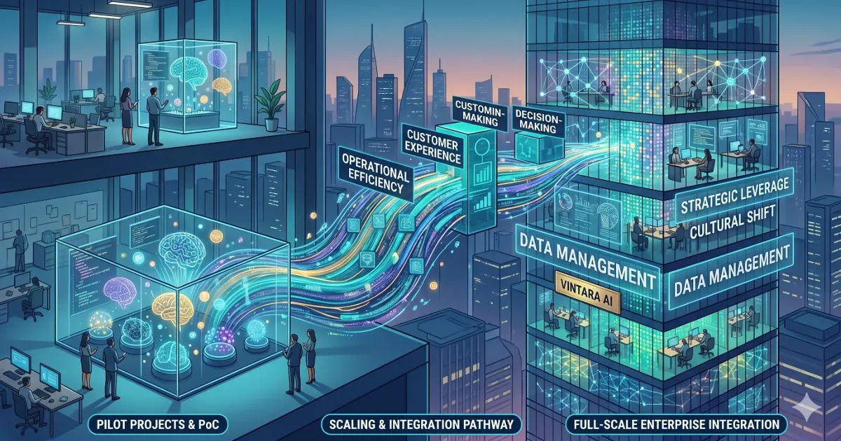 Üretken Yapay Zeka (GenAI) Çağında Kurumsal Dönüşüm: Pilot Projelerden Tam Ölçekli Entegrasyona Geçiş Rehberi